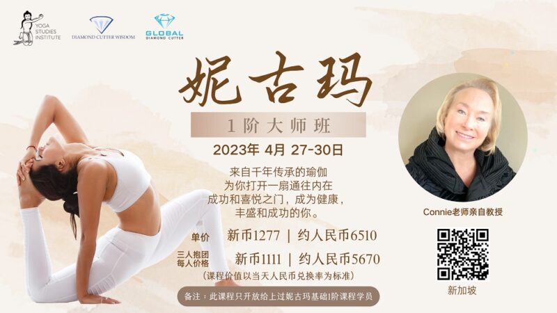妮古玛瑜伽一阶大师班 (中国报名)