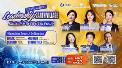 The 4th phase of global village, Effortlessly be the CEO of your own life | 第四期地球村袖力,  轻松做自己的人生CEO